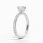 18KW Moissanite Luxe Petite Shared Prong Diamond Ring (1/3 ct. tw.), smalltop view