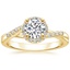 18K Yellow Gold Chamise Halo Diamond Ring (1/5 ct. tw.), smalltop view