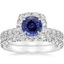 18KW Sapphire Estelle Diamond Bridal Set (1 1/3 ct. tw.), smalltop view