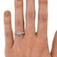 The Maudie Ring, smallzoomed in top view on a hand