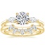 18K Yellow Gold Sona Diamond Ring (1/3 ct. tw.) with Midi Sunburst Diamond Nesting Ring