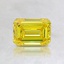 0.73 Ct. Fancy Vivid Yellow Emerald Lab Created Diamond