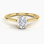Yellow Gold Moissanite Provence Ring