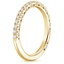 18K Yellow Gold Tacori Petite Crescent Diamond Ring (1/4 ct. tw.), smallside view
