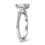 Baguette Three Stone Diamond Ring, smallside view