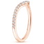 14K Rose Gold Tapered Flair Diamond Ring (1/3 ct. tw.), smallside view
