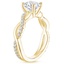 18K Yellow Gold Braided Vine Diamond Ring (1/4 ct. tw.), smallside view
