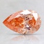 0.75 Ct. Fancy Intense Orange Pear Lab Created Diamond