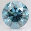 3.07 Ct. Fancy Deep Blue Round Lab Created Diamond