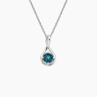Teal Sapphire Necklace