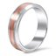 Beveled Edge Matte Ring with Stripe, smallview