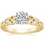 18K Yellow Gold Aberdeen Diamond Ring, smalltop view