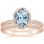 14KR Aquamarine Nova Diamond Bridal Set (3/4 ct. tw.), smalltop view