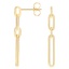 14K Yellow Gold Vermeil Lola Paperclip Earrings, smalladditional view 1