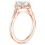 14K Rose Gold Linden Diamond Ring, smallside view
