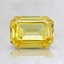 1.19 Ct. Fancy Vivid Orangy Yellow Emerald Lab Created Diamond