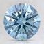 2.25 Ct. Fancy Intense Blue Round Lab Created Diamond