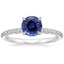 18KW Sapphire Simply Tacori Classic Diamond Ring (1/5 ct. tw.), smalltop view