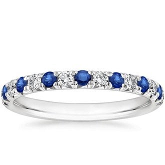 diamond sapphire ring band