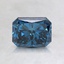 1.01 Ct. Fancy Dark Blue Radiant Lab Created Diamond