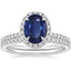18KW Sapphire Waverly Diamond Bridal Set (2/3 ct. tw.), smalltop view