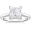 Moissanite Simply Tacori Crown Diamond Ring in Platinum