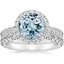 18KW Aquamarine Luxe Sienna Halo Diamond Bridal Set (1 3/8 ct. tw.), smalltop view