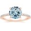 14KR Aquamarine Luxe Viviana Diamond Ring (1/3 ct. tw.), smalltop view