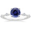 18KW Sapphire Aimee Diamond Ring, smalltop view