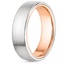 14K Rose Gold 6mm Ember Wedding Ring, smallside view