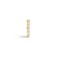 14K Yellow Gold Single Baguette Diamond Hoop Earring, smalladditional view 3