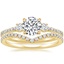 18K Yellow Gold Lyra Diamond Ring (1/4 ct. tw.) with Flair Diamond Ring