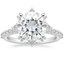 18KW Moissanite Arabella Diamond Ring (1/3 ct. tw.), smalltop view