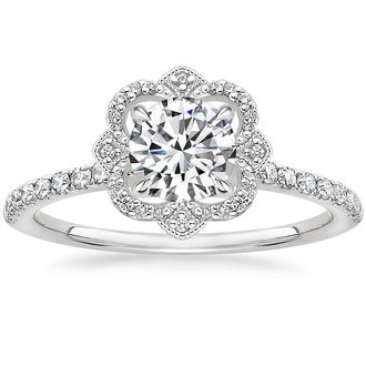 Reina Halo Diamond Ring