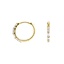 14K Yellow Gold Allegra Diamond Hoop Earrings, smalladditional view 1