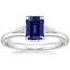 Sapphire Lena Diamond Ring in 18K White Gold