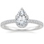 Platinum Gala Diamond Ring, smalltop view