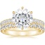 18KY Moissanite Luxe Sienna Diamond Bridal Set (1 1/8 ct. tw.), smalltop view