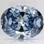 2.37 Ct. Fancy Vivid Blue Oval Lab Created Diamond