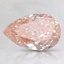 1.24 Ct. Fancy Intense Orangy Pink Pear Lab Created Diamond