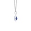 14K White Gold Teardrop Lab Created Sapphire Pendant, smalladditional view 1