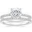 18KW Moissanite Luxe Viviana Diamond Bridal Set (1/2 ct. tw.), smalltop view