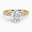 Yellow Gold Moissanite Luxe Anthology Diamond Ring (1/2 ct. tw.)
