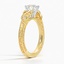 18KY Sapphire Aberdeen Diamond Ring, smalltop view