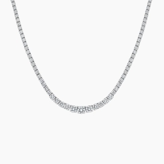Luxe Graduated Lab Diamond Necklace