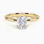 Yellow Gold Moissanite Heritage Diamond Ring