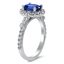 Vintage-Inspired Sapphire and Diamond Ring with Floral Halo, smallview