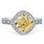 Custom Vintage Inspired Fancy Halo Diamond Ring