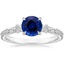 Sapphire Primrose Diamond Ring in Platinum