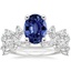 18KW Sapphire Reflection Diamond Bridal Set, smalltop view